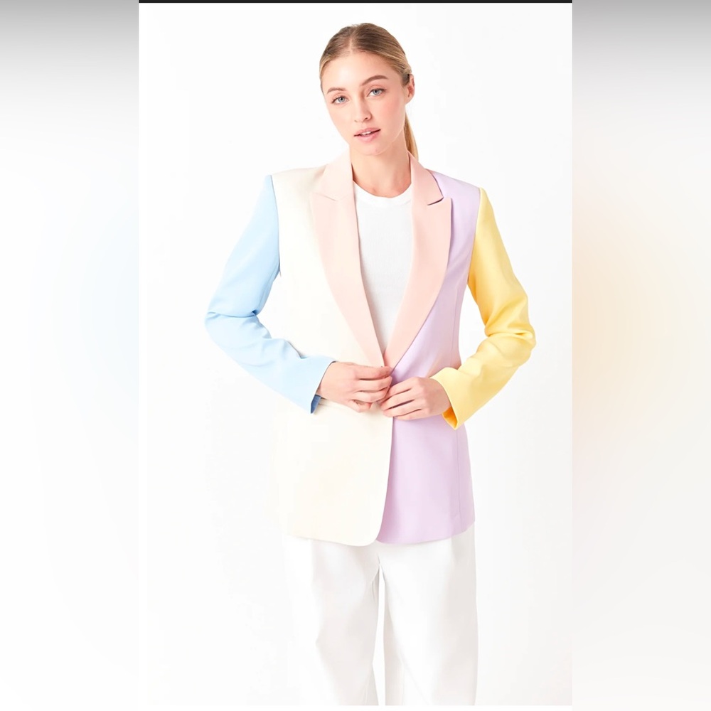 Endless Rose Color Block Blazer Size - Small with tag